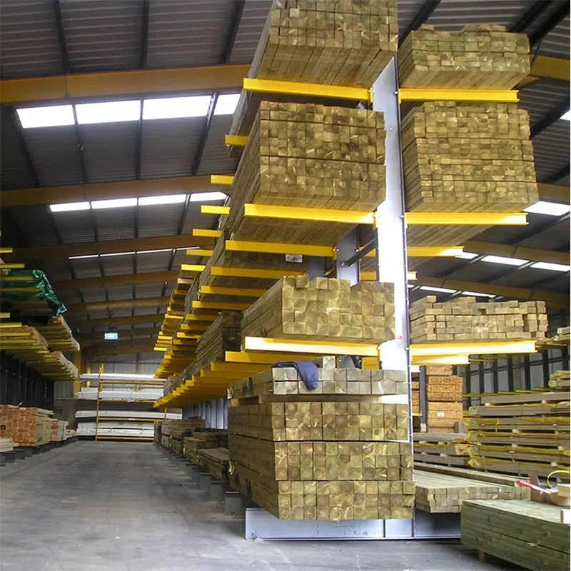 Scaffalature a sbalzo CFS: Trasformare l'efficienza della movimentazione del legname 2 cremagliera in lamiera verticale