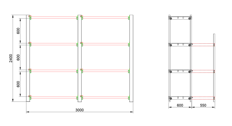 Case Study: Custom Drawer Mold Rack for Efficient Industrial Storage 3 drawer mold rack