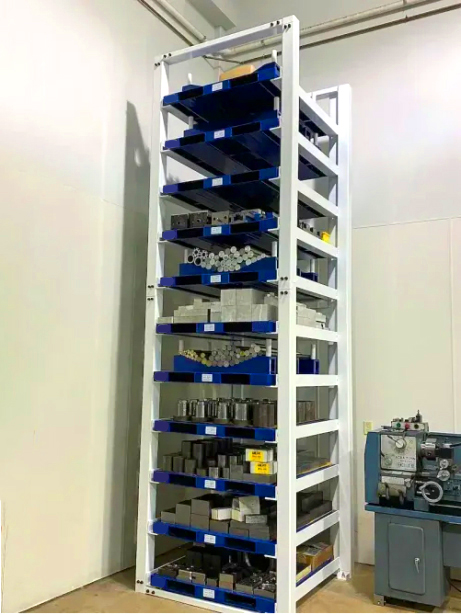 Is Your Workshop Overrun by Too Many Short Bar Stock Types? 2 стеллажи для хранения прутков