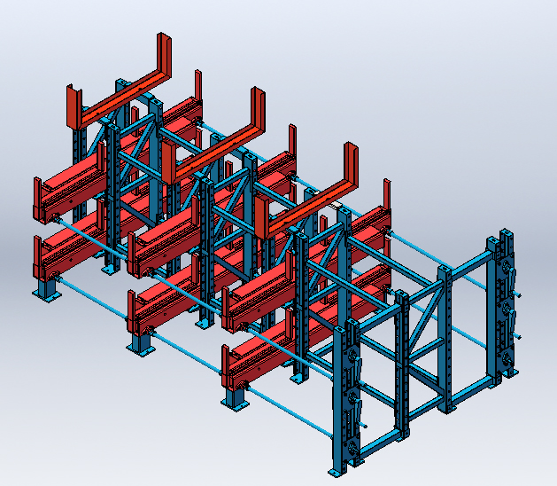 Compact Telescopic Cantilever Racking: A Space-Saving Storage Solution 2 estanterías desplegables duraderas