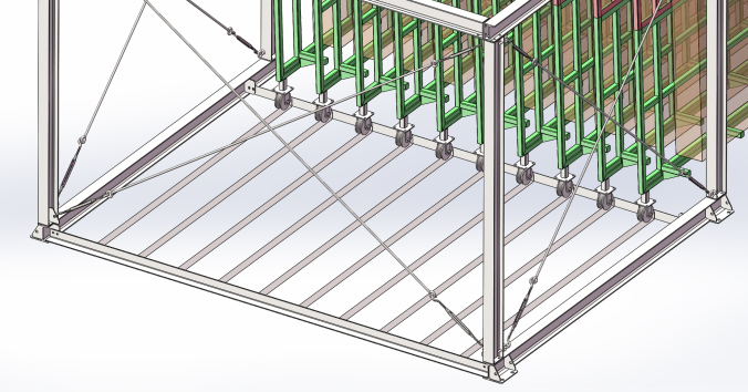 Estudo de caso: Rack de chapa de aço vertical personalizado para um fabricante de vidro Houston 7 estante vertical em chapa de aço