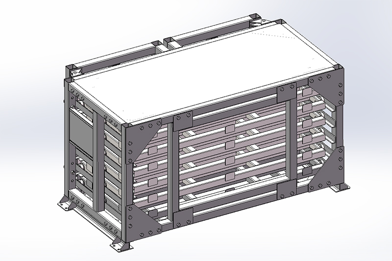 Efficient Sheet Metal Storage with a Steel Plate Stacking Rack 4 Rack de apilde placas de acero
