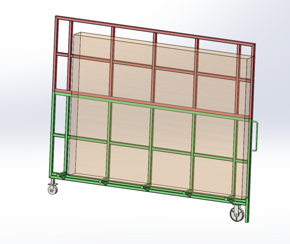Estudo de caso: Rack de chapa de aço vertical personalizado para um fabricante de vidro Houston 6 estante vertical em chapa de aço