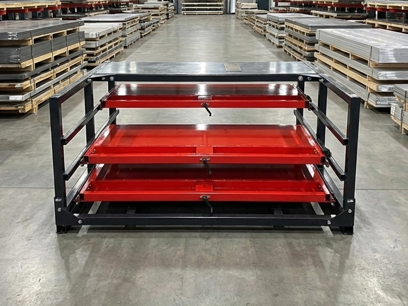Fabrication Shop Sheet Metal Storage Rack: High-Density Solution for Sheet Metal & Plate 3 dual-directional plate racks