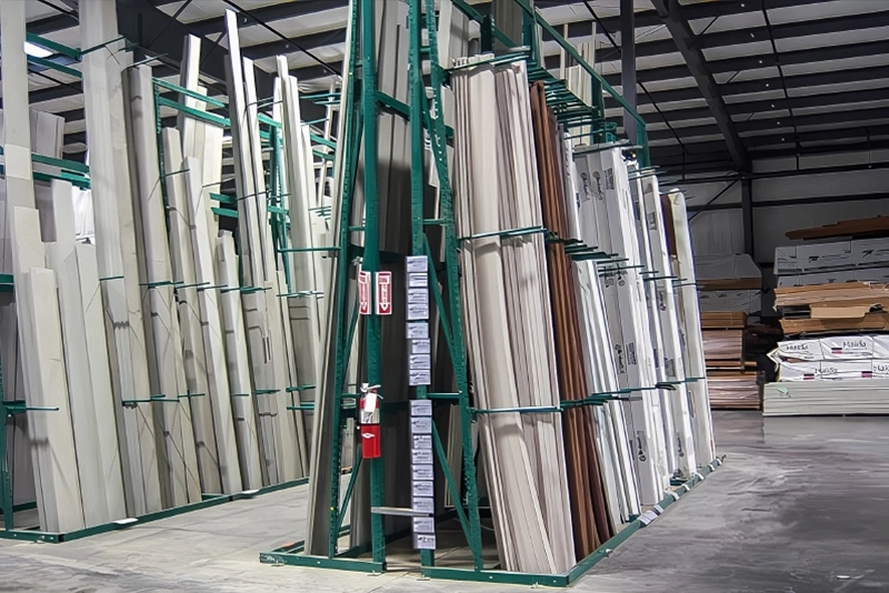 How U-Shaped Base Troughs Help Keep Long Handles Dry and Organized 4 Vertical rack holding long narrow materials in organized upright slots