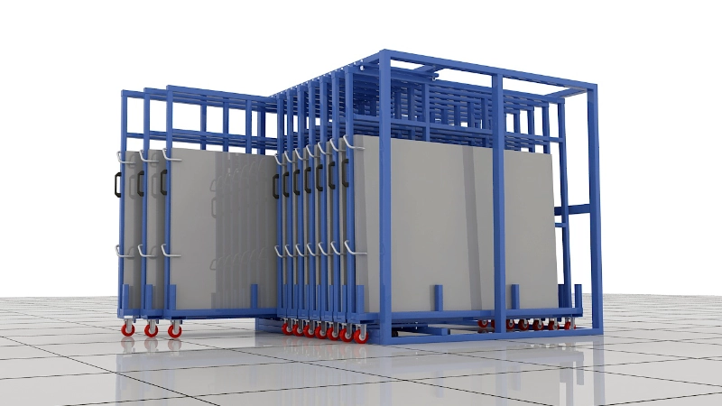 sheet metal vertical storage rack 9 12
