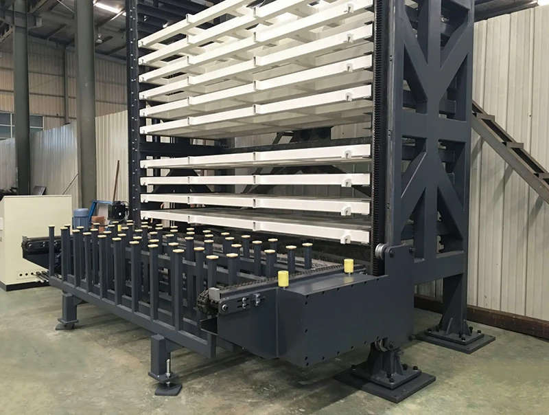 Smrack Safety Fence, Safety Bar, and Intrusion Alarm: Work-Zone Rules for Sheet Storage 4 Safety marking area on an industrial sheet storage rack