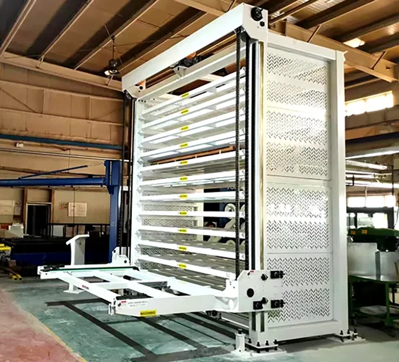 How to Use the Smrack Control System: Teach-In Memory, Fault Diagnosis, and Power-Off Retention 6 Section view of sheet rack tiers and operating mechanism layout